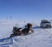 Bike stuck in snow